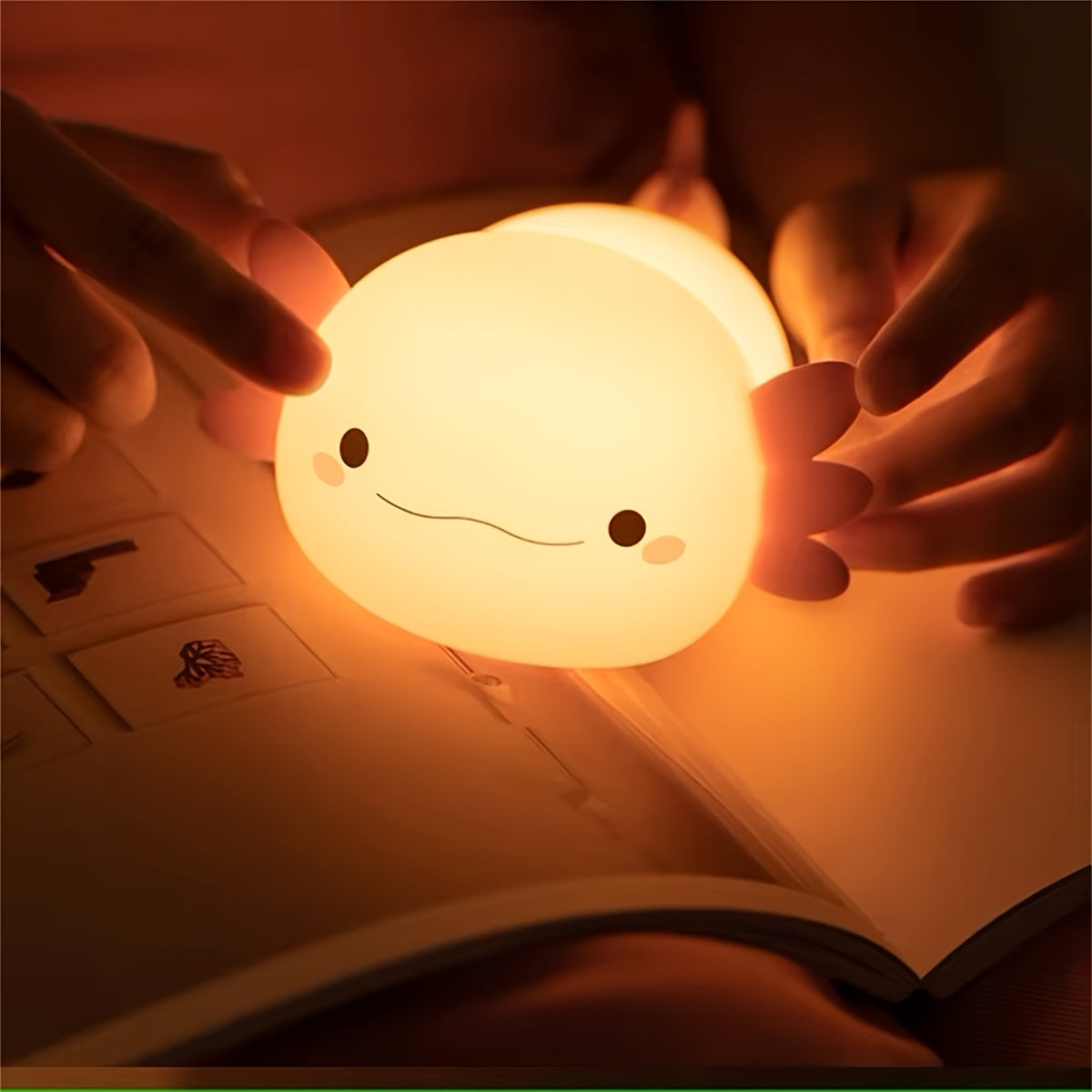 Roztomilý Svítící axolotl